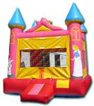 Pincess Pink Castle Moonwalk